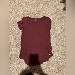 Holister maroon must-have shirt